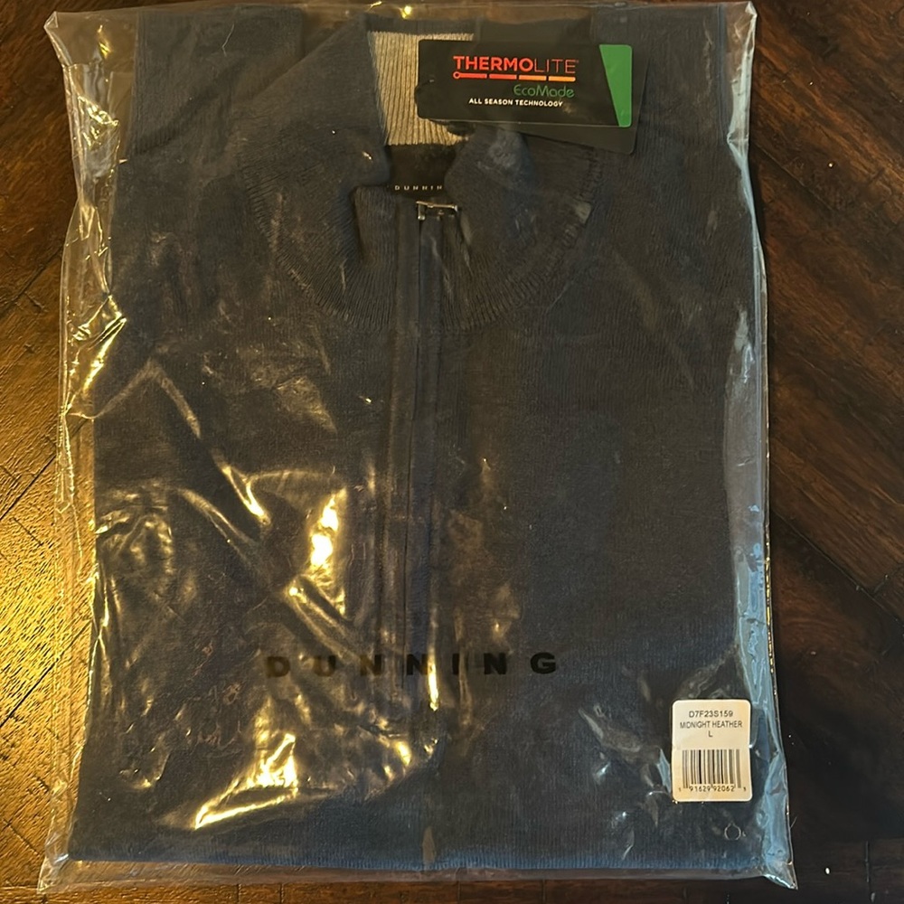Dunning Golf Connor All-Season Quarter Zip (men’s large)
